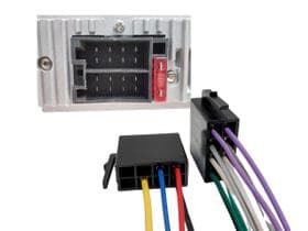 Chicote Conector 16 Vias Pinos Fic Fêmea Plug Rádio MP3 MP5 Universal chicote automotivo instalaçao radios