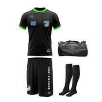 Kit Camiseta Short Meiao Porta Chuteira Arbitragem Futebol
