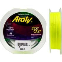 Linha Monofilamento Araty Mazzafero 0.40MM 300M Amarelo Neon