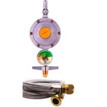 registro medidor gás 2kg aliança mangueira inox dako 1,2 mts