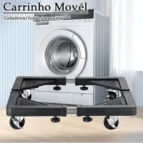 Suporte Com Rodinhas Base Ajustável Para Eletrodomésticos