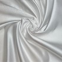 Tecido Cetim Toque de Seda Paris 100% Poliester Branco