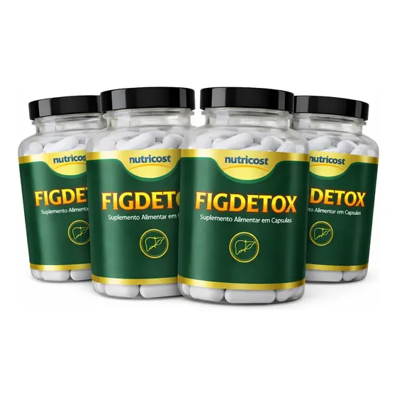 Figdetox 60 Cáps Cada Pote Suplemento Em Capsulas Original