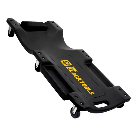 Carrinho Tipo Esteira Para Mecânico Profissional Com Encosto Bte2000 The Black Tools