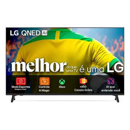 Smart Tv 4k 50 LG Qned73 Portal De Games Processador Ai 7 Ger8 4k Super Upscaling Google Cast Integrado Controle Ai Magic Webos 25 Modo Esportes Alerta De Esportes