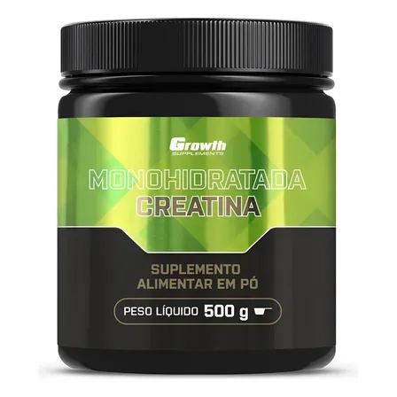 Creatina Monohidratada 500g Growth Supplements - Sem Sabor Sem Sabor