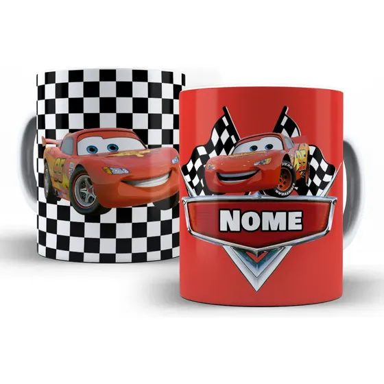 Caneca Personalizada Relâmpago Mcqueen Com Nome